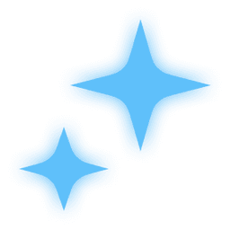 Pair of decorative twinkling stars